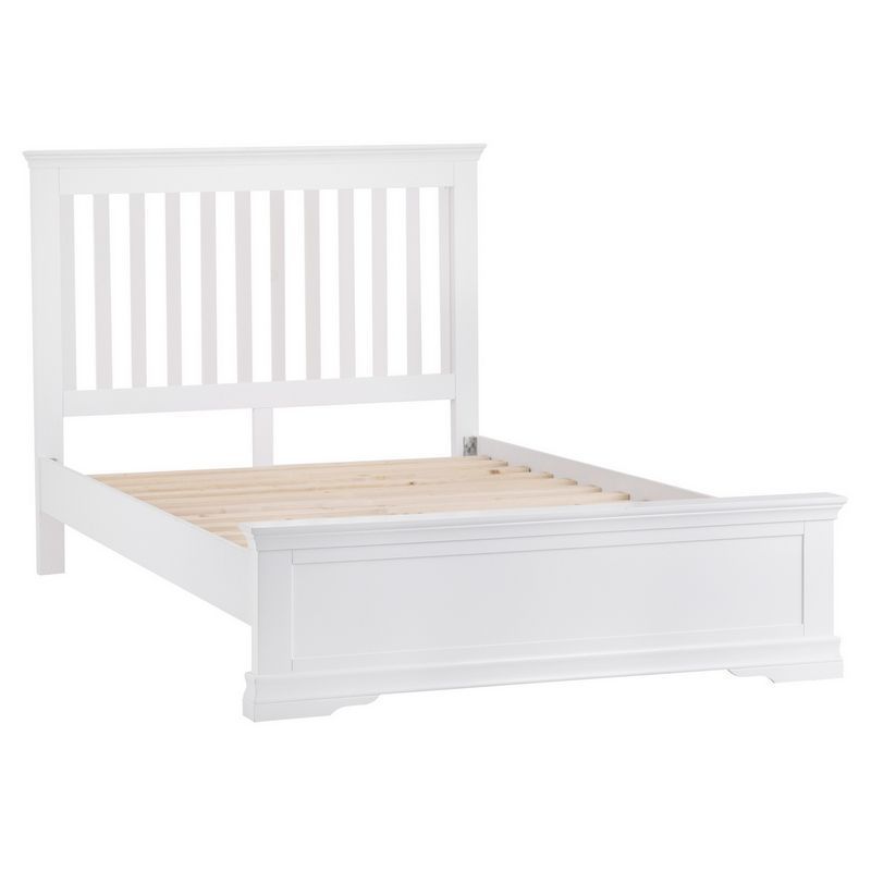 Swafield Super King Bed White & Pine
